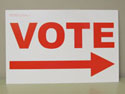 Election Voting Sign