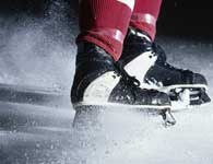 Ice Skates stopping