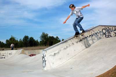 Skateboard park at the MacBain Centre Park