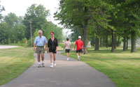 One of the many walking trails