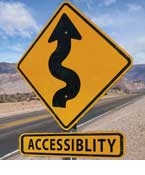 Accessibility Road Sign