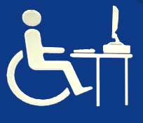 Blue Wheelchair Sign