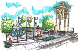 Artists Rendering of the Downtown Park