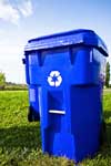 Blue Recycling Bin