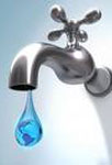 Water drop out of a tap