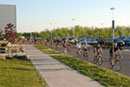 Bikers during the Ride of Silence