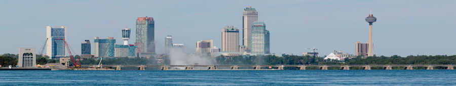 Niagara Falls panoramic during the day