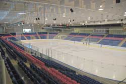 Gale Centre main rink showing the various seat options