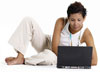 Person using a laptop