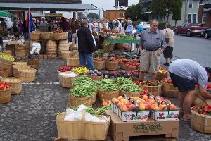 Vendors at the Farmers' Market