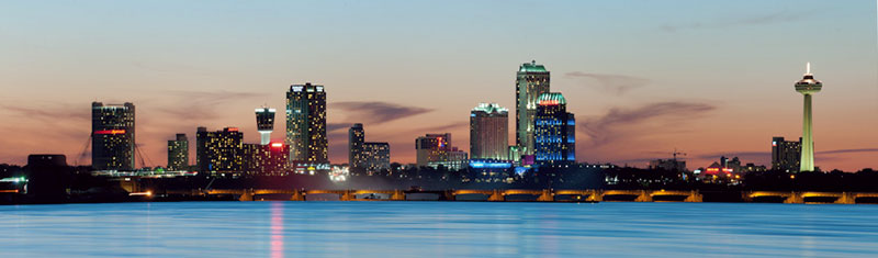 Evening Skyline of the tourist area