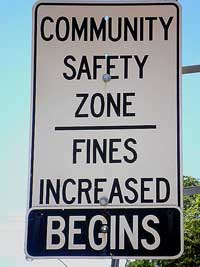 Community Safety Zone on Kalar Road and McLeod Road